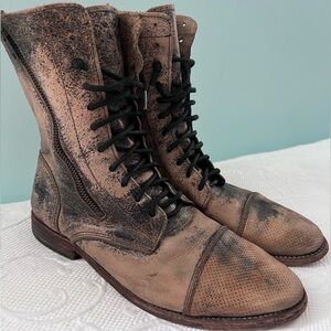 Bed Stu ‘Sabre’ Brown Combat Boots